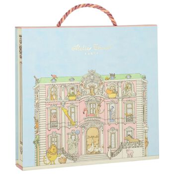 Baby Boys White & Blue Carousel Babygrow Gift Set