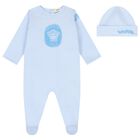 Baby Boys Blue Medusa Babygrow Gift Set, 1, hi-res