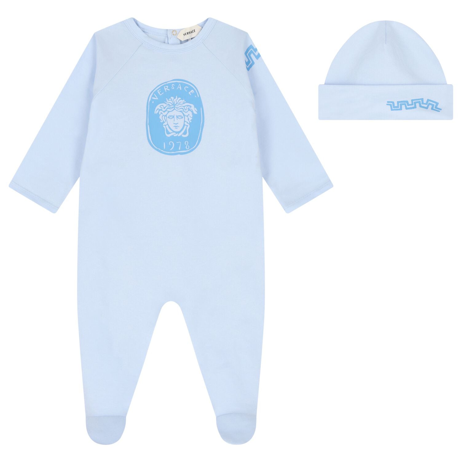 Baby Boys Blue Medusa Babygrow Gift Set, 1, hi-res