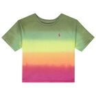 Girls Multi-Colored Logo Tie Dye T-Shirt, 1, hi-res