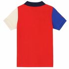 Boys Navy, Red, Ivory & Blue Logo T-Shirt, 1, hi-res
