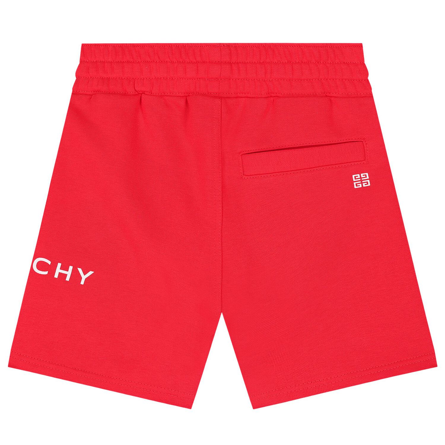 Boys Red Logo Shorts, 4, hi-res