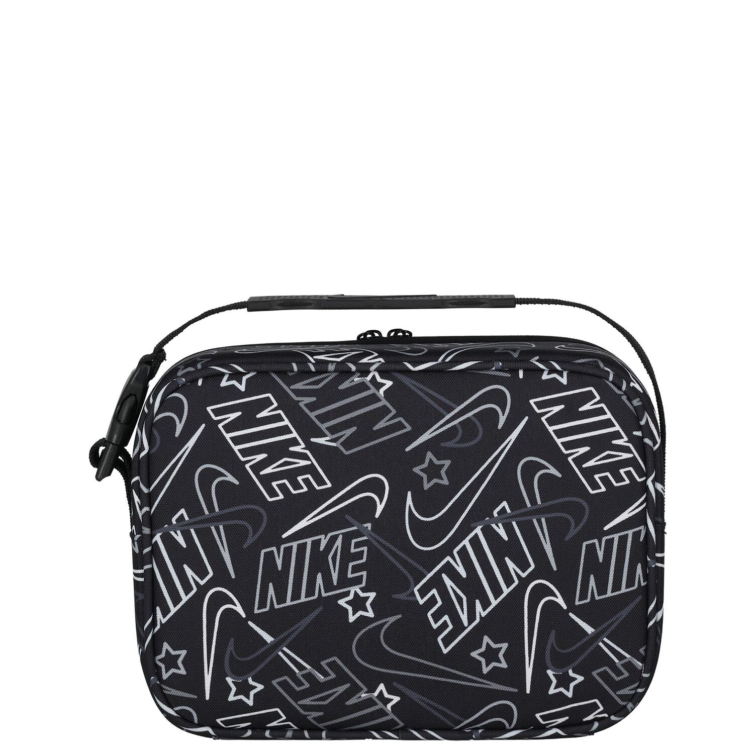 Black & Silver Logo Lunch Bag ( 26CM ), 4, hi-res
