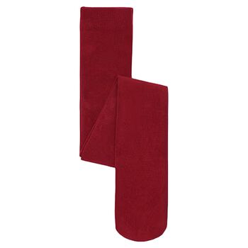 Girls Red Knitted Tights