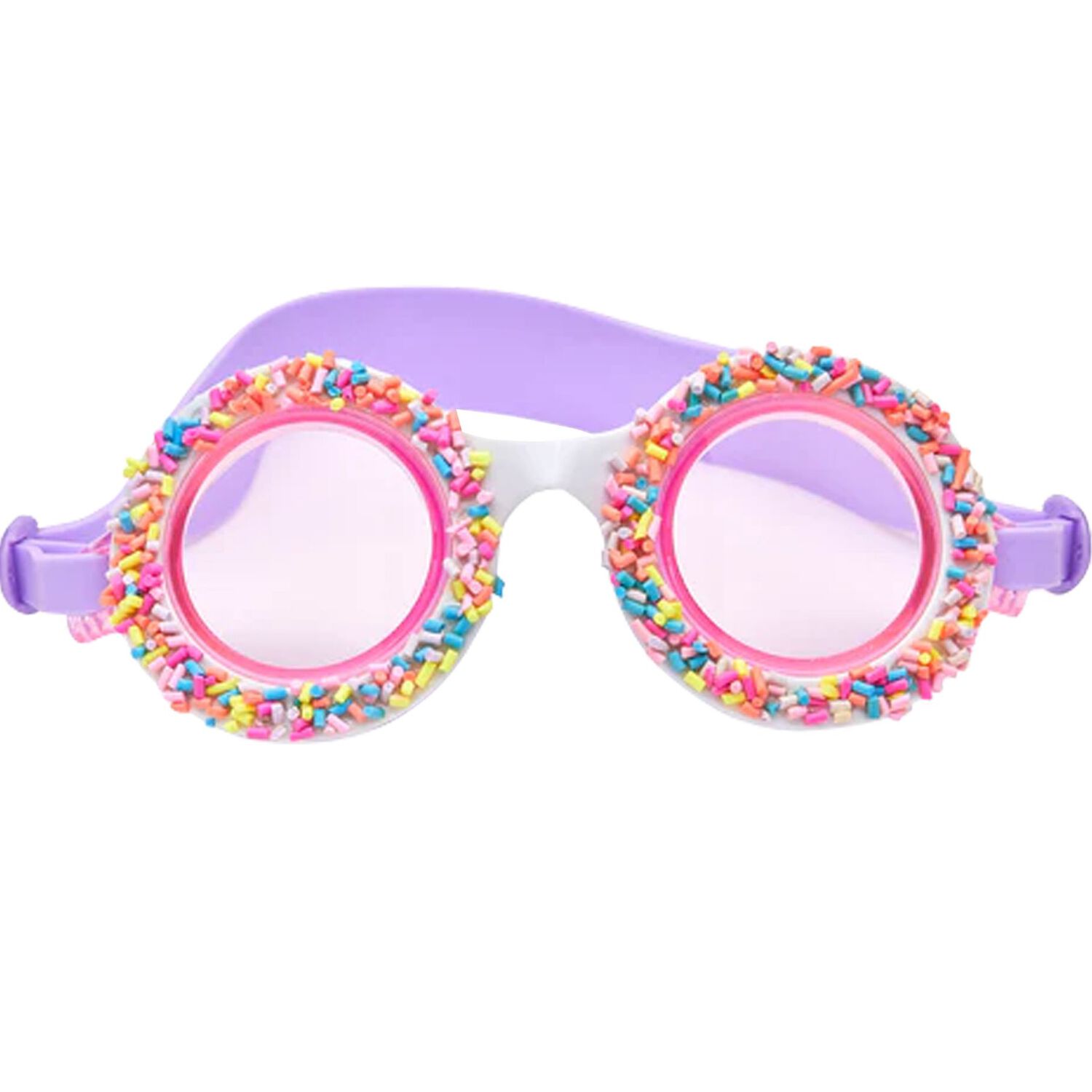 Girls Purple Donut Swimming Goggles, 2, hi-res image number null