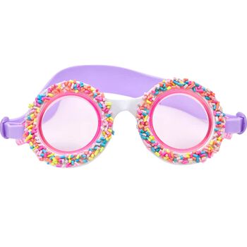 Girls Purple Donut Swimming Goggles