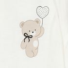 Baby Girls Ivory Teddy Bear Babygrow Set, 1, hi-res