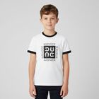 Boys White & Black Logo T-Shirt, 1, hi-res