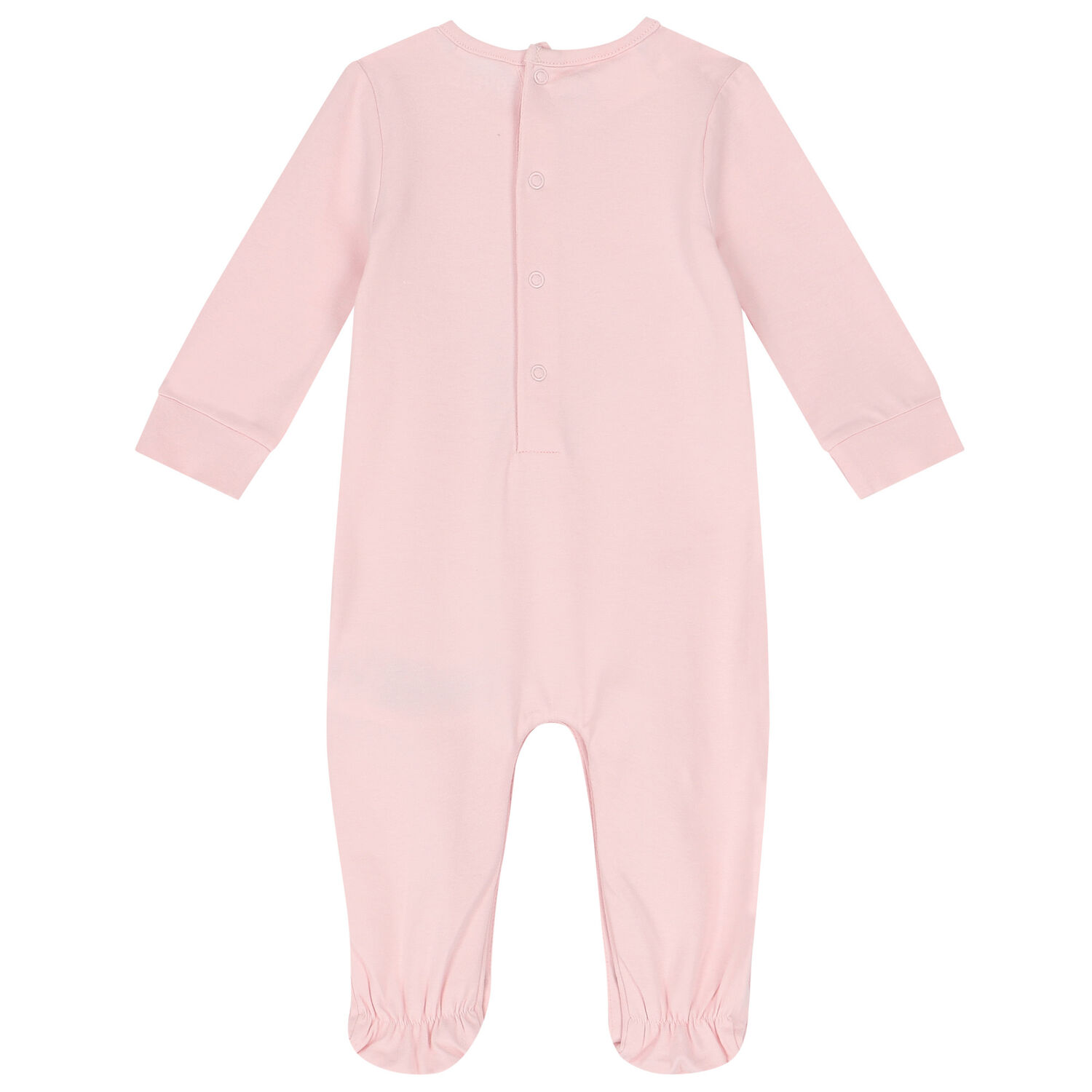 Baby Girls Pink Teddy Bear Logo Babygrow, 1, hi-res