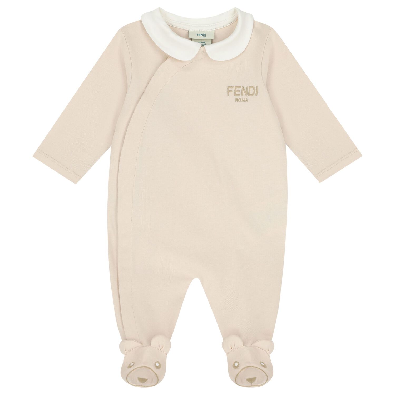 Beige & Ivory Logo Babygrow Gift Set , 3, hi-res