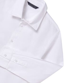 Boys White Long Sleeve Shirt