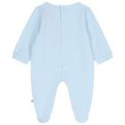 Baby Boys Blue Logo Babygrow, 2, hi-res
