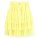 Girls Yellow Tulle Skirt, 1, hi-res