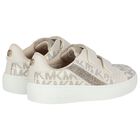 Girls Ivory Logo Trainers, 1, hi-res