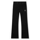 Girls Black Logo Leggings, 2, hi-res