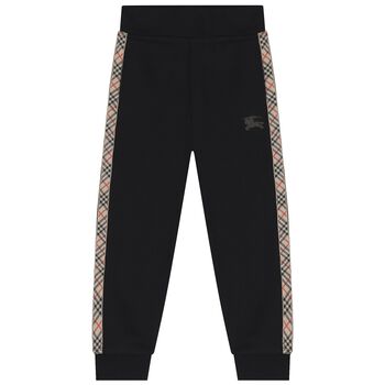 Boys Black EKD Logo Joggers