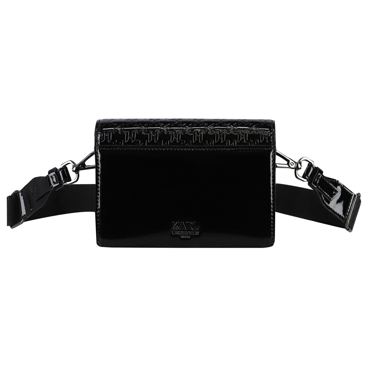 Girls Black Logo Handbag, 1, hi-res
