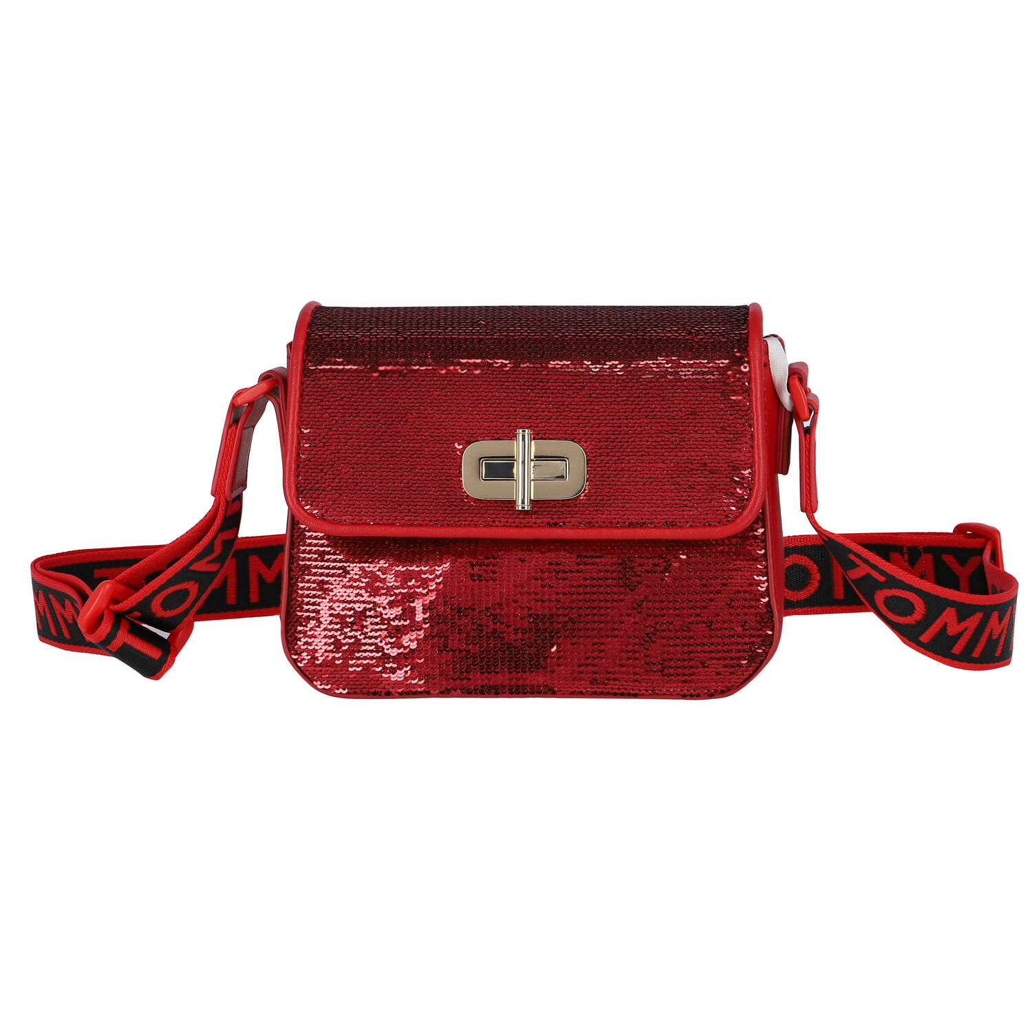 Girls Red Logo Handbag, 1, hi-res