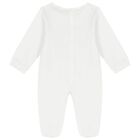 Baby Boys White Logo Babygrow Set, 1, hi-res
