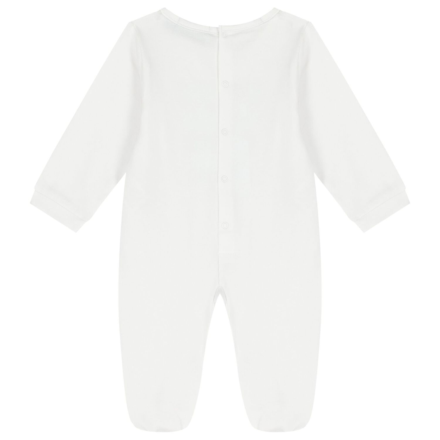 Baby Boys White Logo Babygrow Set, 1, hi-res