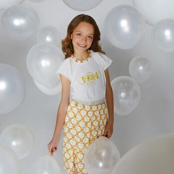 Girls Ivory Logo T-Shirt