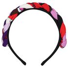 Girls Multi-Coloured Orchide Plaited Headband, 2, hi-res