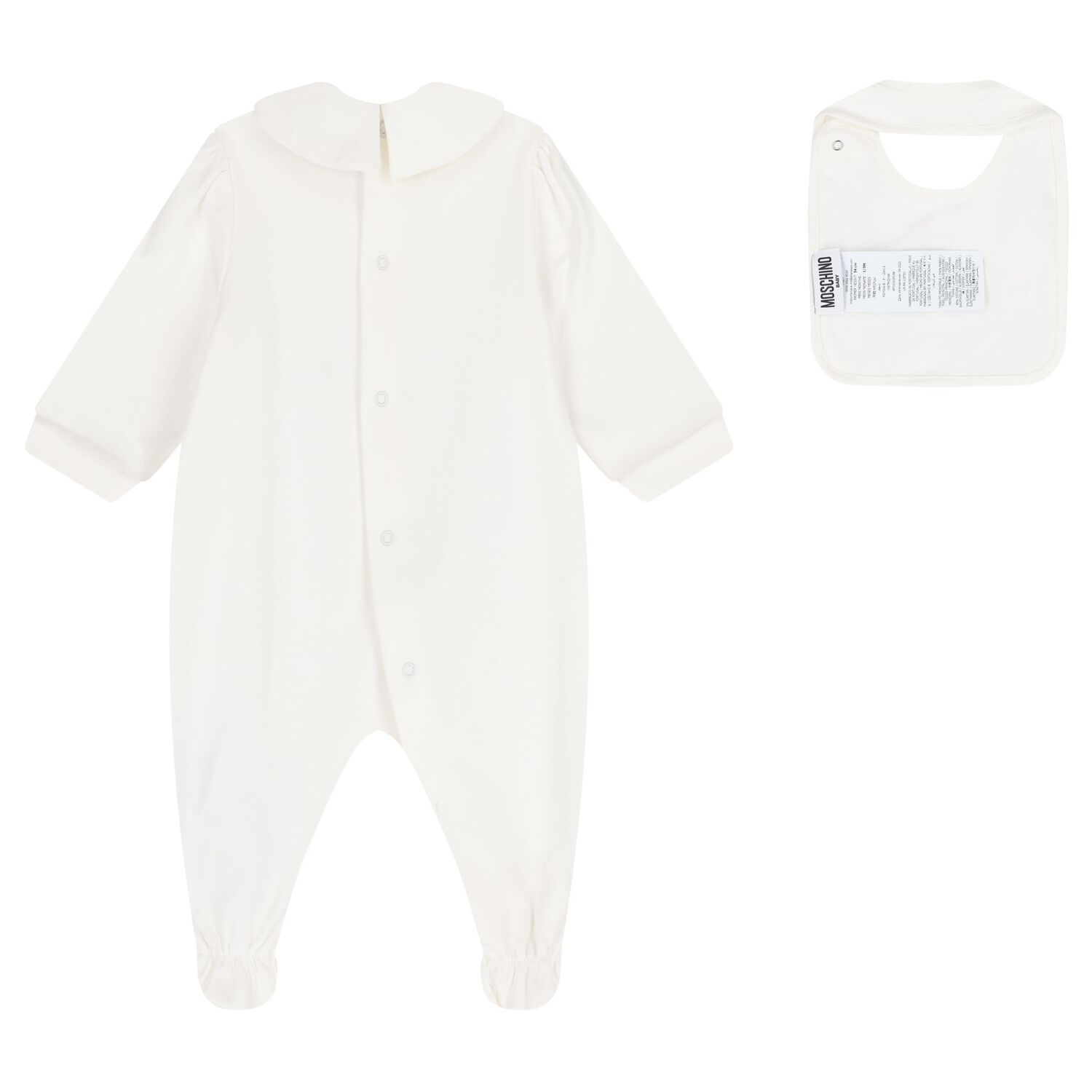 Baby Girls White Teddy Bear Logo Babygrow Gift Set, 2, hi-res