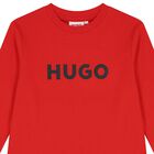 Boys Red Logo Long Sleeve Top, 2, hi-res