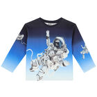 Boys Blue Astronaut Sweatshirt, 1, hi-res