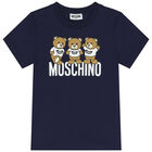 Navy Blue Teddy Bear Logo T-Shirt, 5, hi-res