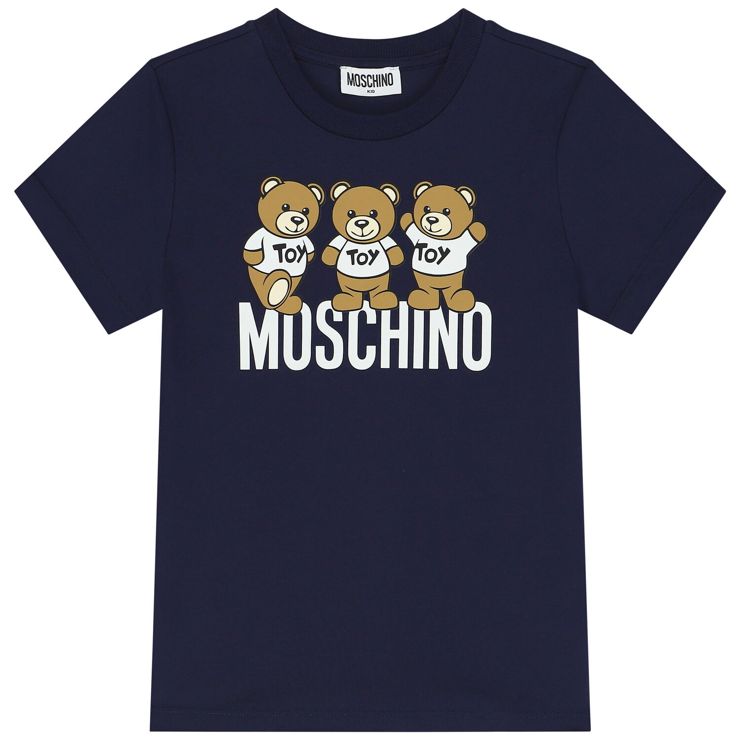 Navy Blue Teddy Bear Logo T-Shirt, 5, hi-res