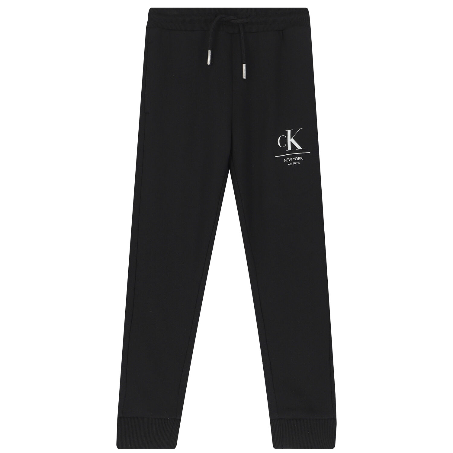 Girls Black Logo Joggers, 1, hi-res