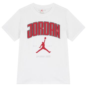 Nike Kids Boys White Jordan T-Shirt , 1 Boys White Jordan T-Shirt