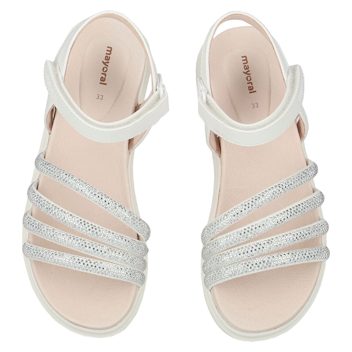 Girls Silver Sandals, 2, hi-res
