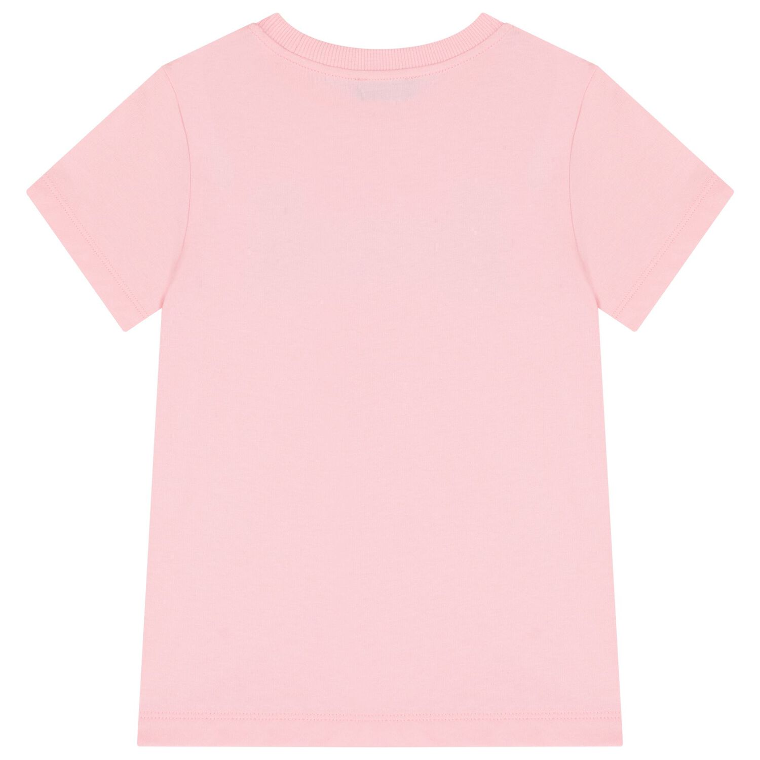 Girls Pink Teddy Bear Logo T-Shirt, 4, hi-res image number null