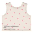 Girls Beige & Pink Strawberry Swim Vest, 1, hi-res