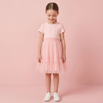 Girls Pink Tulle Dress