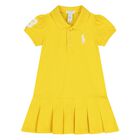 Baby Girls Yellow Logo Dress Set, 1, hi-res