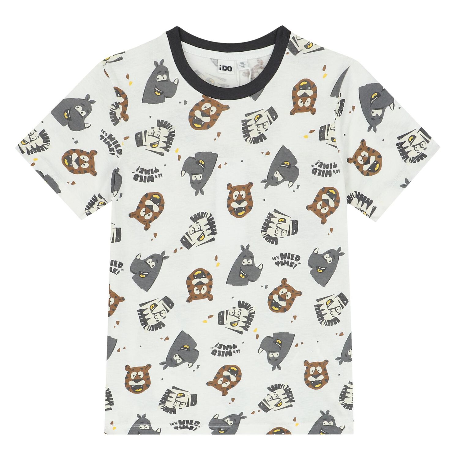 Boys White & Grey Shorts Set, 1, hi-res image number null
