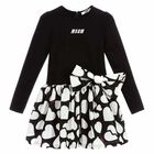Girls Black & White Dress, 1, hi-res