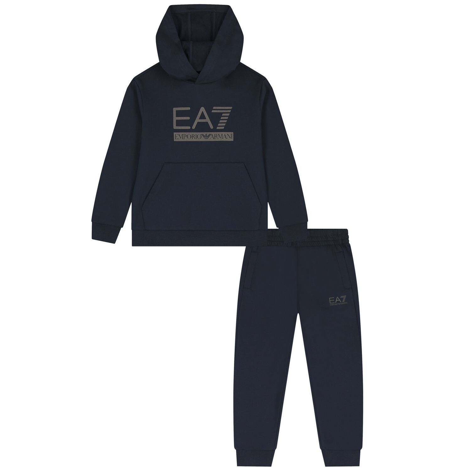 Boys Navy Blue Logo Tracksuit, 4, hi-res