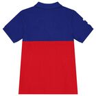 Boys Red & Blue Logo Polo Shirt, 1, hi-res