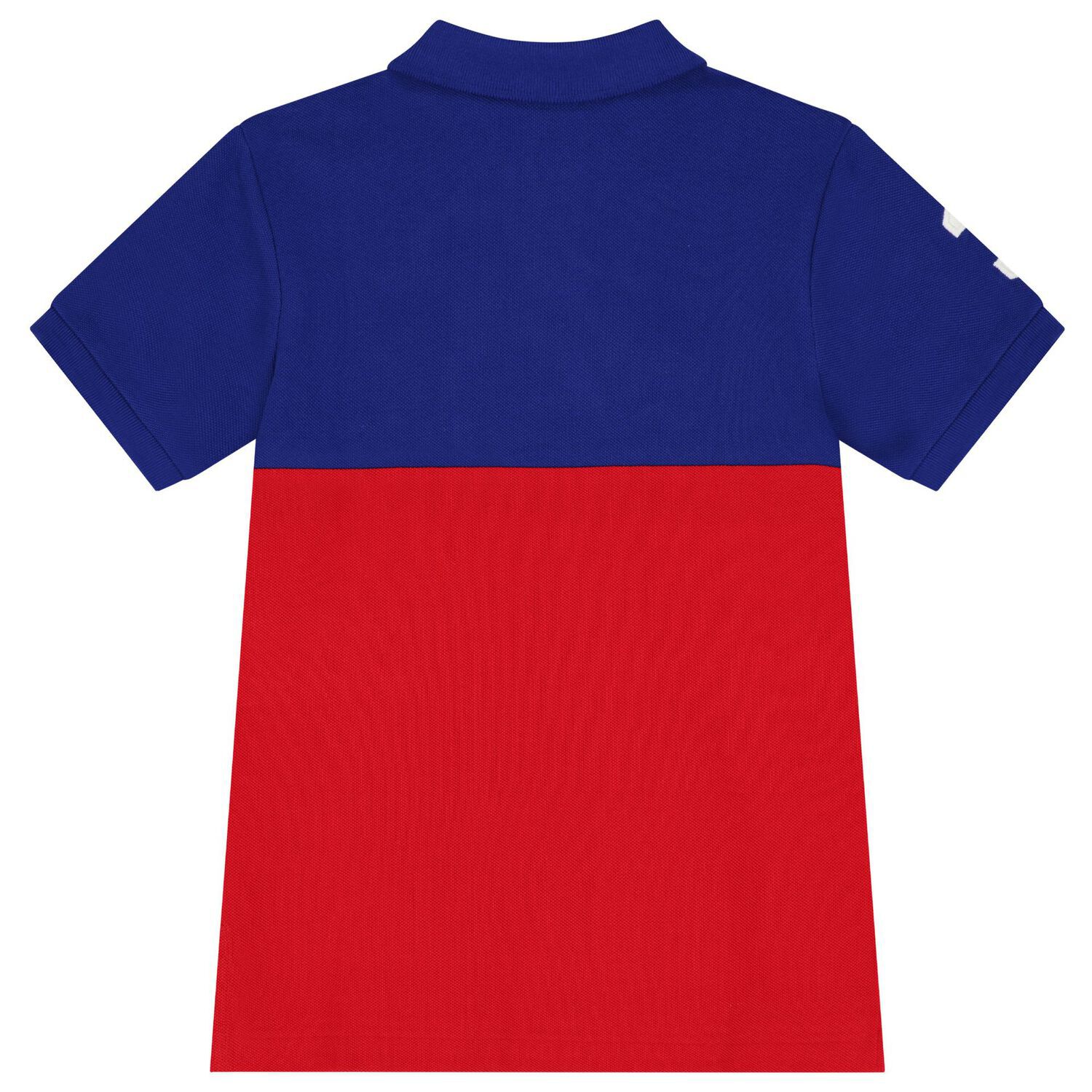 Boys Red & Blue Logo Polo Shirt, 1, hi-res