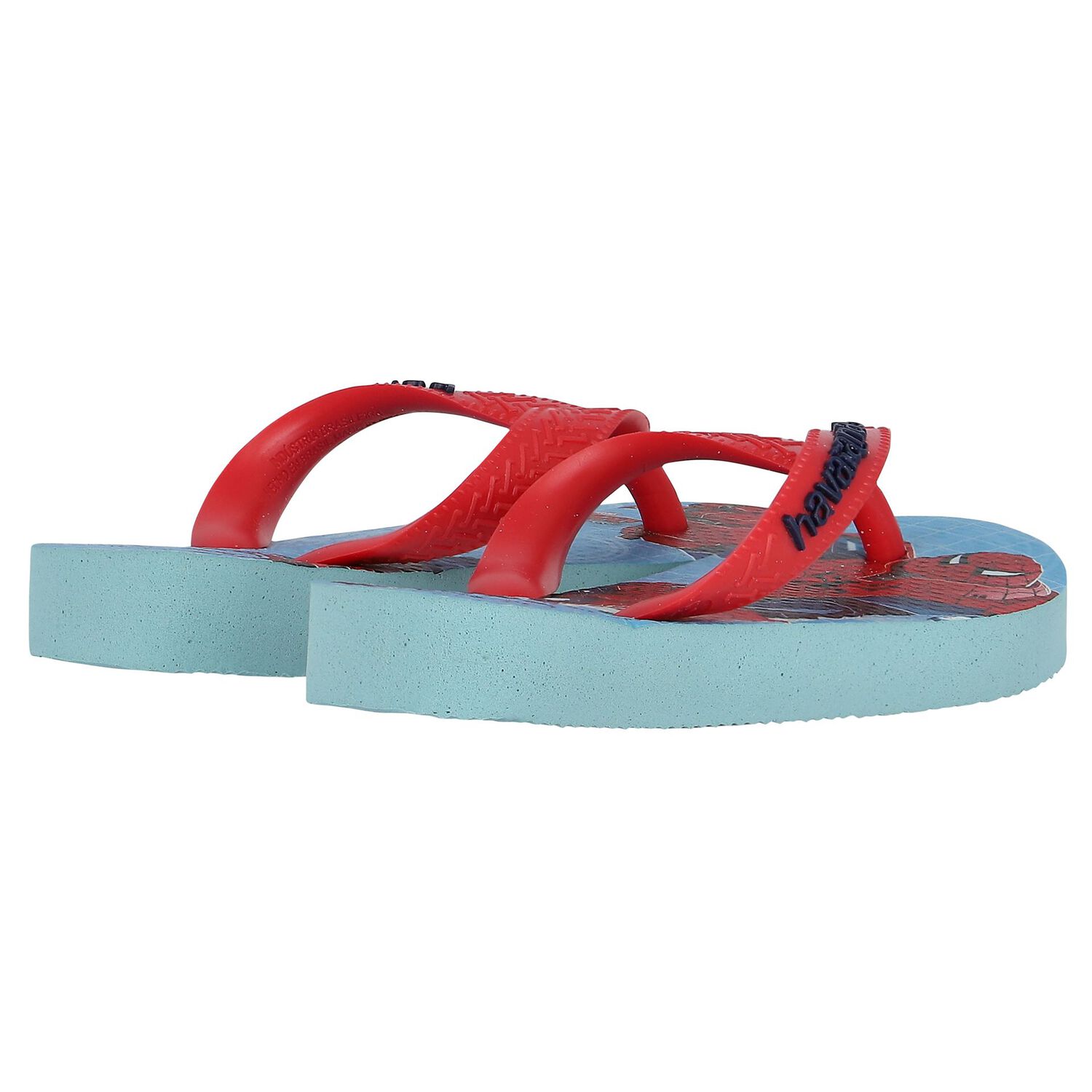 Boys Blue Marvel Logo Flip Flops, 1, hi-res image number null