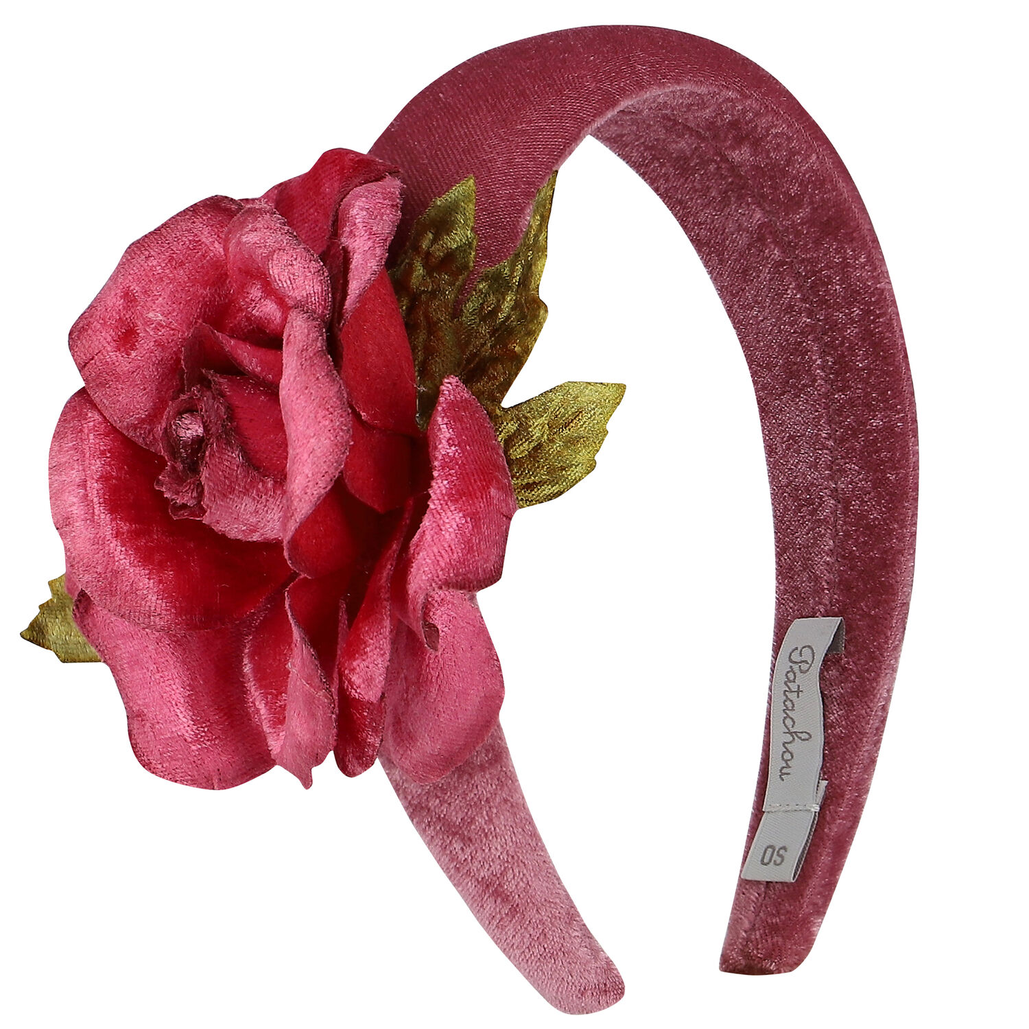 Girls Pink Flower Headband, 1, hi-res