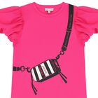 Girls Pink Logo Bag Dress, 1, hi-res