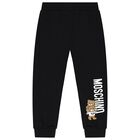 Black Teddy Bear Logo Tracksuit, 1, hi-res