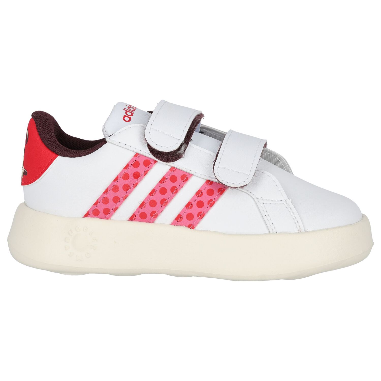 Girls White & Pink Grand Court Bubblecomfy Minnie Trainers, 1, hi-res image number null