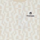 Boys White & Beige Logo T-Shirt, 1, hi-res