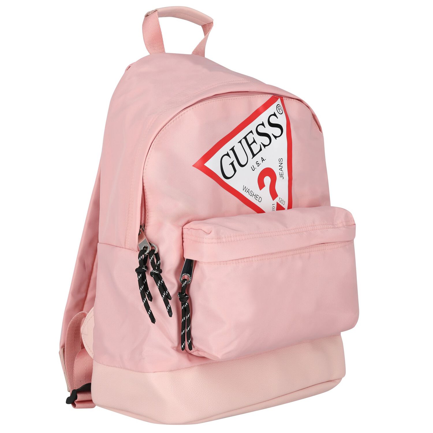 Girls Pink Logo Backpack, 1, hi-res